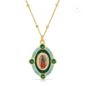 Joy Dravecky Our Emerald Lady of Guadalope Necklace